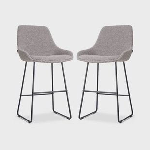 Set van 2 barstoelen Nino-Isa bouclé | Nolon