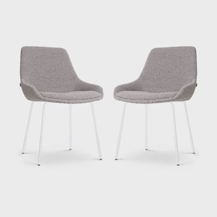Set van 2 eetkamerstoelen Nora-Isa bouclé | Nolon Set van 2 eetkamerstoelen Nora-Isa bouclé | Nolon