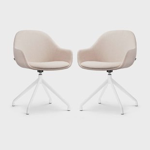 Set van 2 eetkamerstoelen Nola-Mae draaibaar | Nolon Set van 2 eetkamerstoelen Nola-Mae draaibaar | Nolon