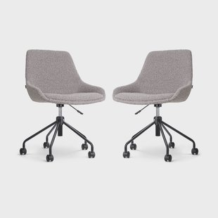 Set van 2 bureaustoelen Nout-Isa bouclé | Nolon Set van 2 bureaustoelen Nout-Isa bouclé | Nolon