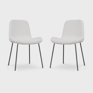 Set van 2 eetkamerstoelen Nora-Fé teddy | Nolon