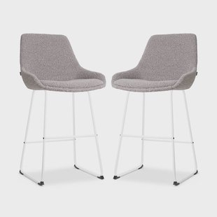 Set van 2 barstoelen Nino-Isa bouclé | Nolon