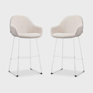 Set van 2 barstoelen Nino-Mae bouclé | Nolon