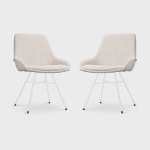 Set van 2 eetkamerstoelen Noa-Isa bouclé | Nolon