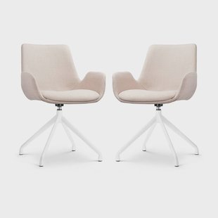 Set van 2 eetkamerstoelen Nola-Eef draaibaar | Nolon