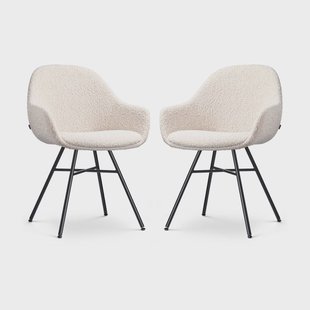 Set van 2 eetkamerstoelen Noa-Mae bouclé | Nolon