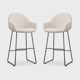 Set van 2 barstoelen Nino-Mae bouclé | Nolon