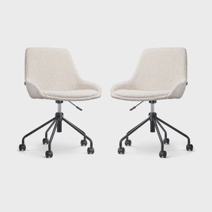 Set van 2 bureaustoelen Nout-Isa bouclé | Nolon