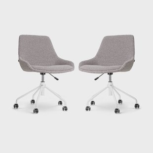 Set van 2 bureaustoelen Nout-Isa bouclé | Nolon