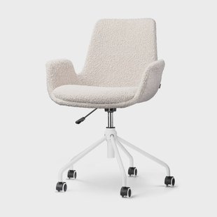 Bureaustoel Nout-Eef bouclé beige | Nolon Bureaustoel Nout-Eef bouclé beige | Nolon