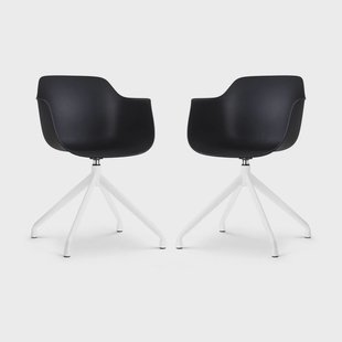 Set van 2 eetkamerstoelen Nola-Puk draaibaar | Nolon