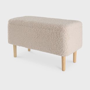 Bankje Sem bouclé met opbergruimte | Lisomme