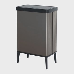 Curver prullenbak Verto - grijs/zwart - 54 liter