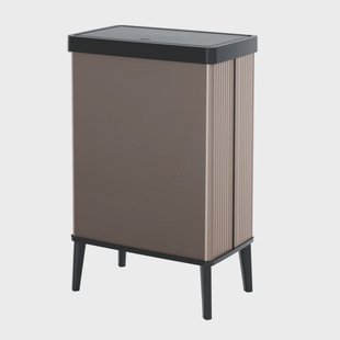 Curver prullenbak Verto - rosékleurig/zwart - 54 liter