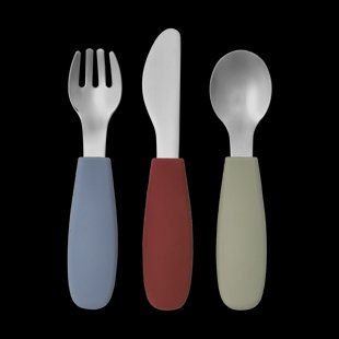 Scandi Living Dine bestekset siliconen 3-delig Green-blue