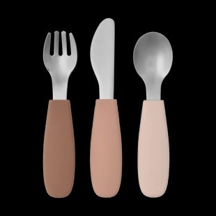 Scandi Living Dine bestekset siliconen 3-delig Blush
