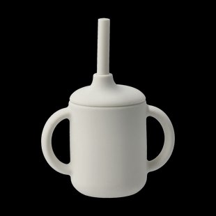 Scandi Living Idun beker met rietje siliconen 120 ml Vanilla