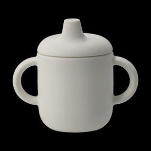 Scandi Living Elvie tuitbeker siliconen 180 ml Vanilla