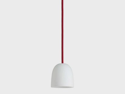 Super 90 Hanglamp Opaal/Rood Kabel Piet Hein - Eetkamer - Glas