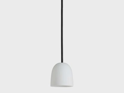 Super 90 Hanglamp Opaal/Zwart Kabel Piet Hein - Eetkamer - Glas