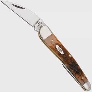 Case Seahorse Whittler Amber Bone, Peach Seed Jig, 30094, 6355WH CS zakmes