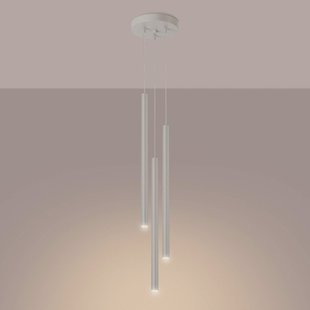 SOLLUX LIGHTING Pastelo hanglamp, beige, Ø 19 cm, staal