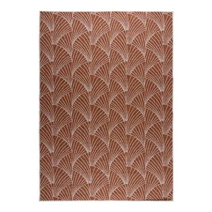 Interieur05 Buitenkleed Deco roest|wit dubbelzijdig - 200 x 290 cm