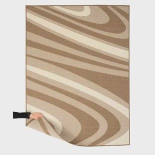 Tapeso Modern buitenkleed - Flip Saturn lichtbruin - 200x280 cm