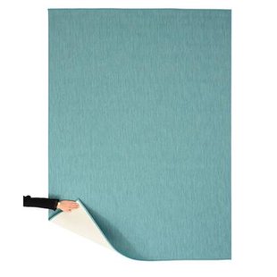 Tapeso Buitenkleed effen - Flip turquoise - 200x280 cm