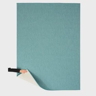 Tapeso Buitenkleed effen - Flip turquoise - 160x220 cm