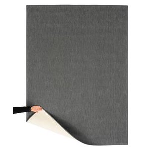 Tapeso Buitenkleed effen - Flip grijs - 200x280 cm