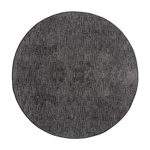 Eva Interior Buitenkleed Dahl Rond - Zwart - Dubbelzijdig
