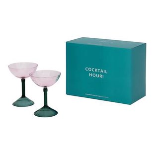 Urban Nature Culture Coupe Cocktail Glas - Set Van 2 - In Geschenkverpakking