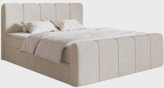 Boxspring Chloe 140x200 chenille met opbergruimte | NADUVI Collection