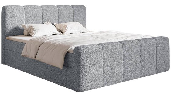 Boxspring Chloe 140x200 bouclé met opbergruimte | NADUVI Collection