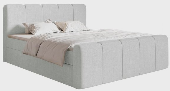 Boxspring Chloe 140x200 chenille met opbergruimte | NADUVI Collection