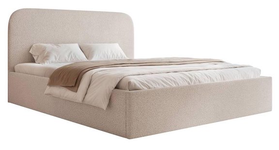 Bedframe Fia 140x200 bouclé met opbergruimte | NADUVI Collection
