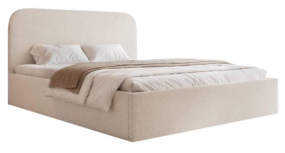 Bedframe Fia 180x200 bouclé met opbergvak | NADUVI Collection Bedframe Fia 180x200 bouclé met opbergvak | NADUVI Collection