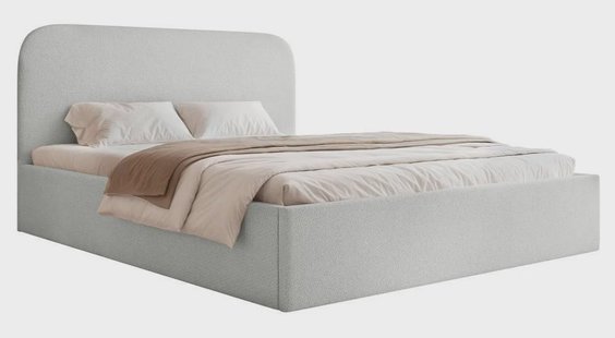 Bedframe Fia 140x200 chenille met opbergruimte | NADUVI Collection