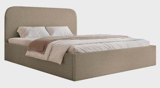 Bedframe Fia 160x200 chenille met opbergruimte | NADUVI Collection