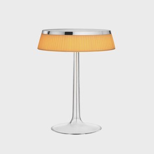 Flos Bon Jour T tafellamp Chrome-soft stoffen kap
