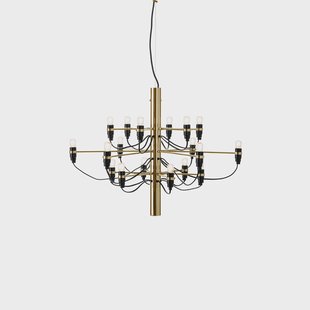 Flos 2097 Sarfatti kroonluchter LED Messing 18 lampen