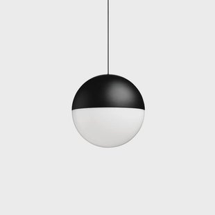 Flos String Light Sphere hanglamp Zwart, 12 m kabel