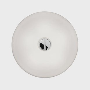 Flos Button HL muurlamp Wit opaalglas