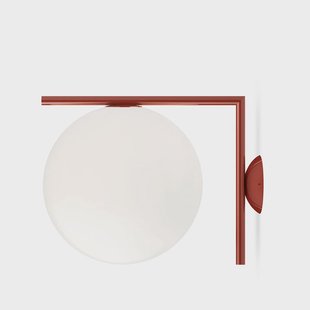 Flos IC lights C/W2 muurlamp Bourgondisch-opaal