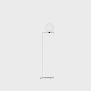 Flos IC lights F1 vloerlamp Chroom-opaal
