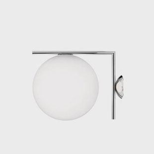 Flos IC lights C/W1 muurlamp Chroom-opaal