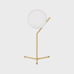 Flos IC lights T1 high tafellamp Geborsteld messing-opaal