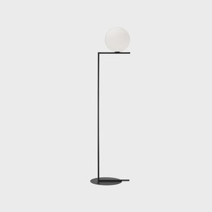 Flos IC lights F2 vloerlamp Zwart-opaal