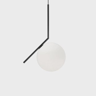 Flos IC lights S2 hanglamp Zwart-opaal